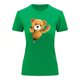 thumbnail image 3 of Playera Blusa De Oso De Peluche Saliendo Del Cierre Ropa Para Mujer Casual Color Verde Talla Mediana Marca Emil SaEs, 3 of 4