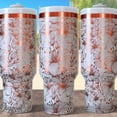 thumbnail image 2 of Star Mug Floral Tiger Lily 40Oz Tumbler , 40Oz Quencher Lilies Flowers Tumbler-, - Tumbler With Handle, To-Go Coffee Mug 40oz, 2 of 4