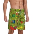 thumbnail image 2 of Bixox Men's Christmas printed lightweight casual shorts, soft sleep shorts with pockets., 2 of 7
