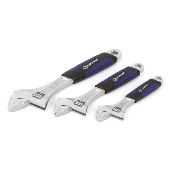 Juego de llaves ajustables Kobalt de 3 piezas de 15, 20 y 25 cm