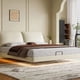 thumbnail image 4 of Set Simple Double Bed Light Soft Designer Sleeping Human Double Bed Frame Headboards Cama Matrimonial Bedroom Nordic Furniture My Lux Decor Round, 4 of 9