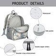 thumbnail image 2 of Floral and Bee Artwork School Backpack - Spine-Friendly & Adjustable, 2 of 3