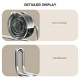 thumbnail image 6 of LACKUST Suction Cup Toilet Paper Holder, No Drill Stainless Steel Bathroom Wall Mounted, Rust Proof Rotating Black Modern Toilet Paper Holder, 6 of 7
