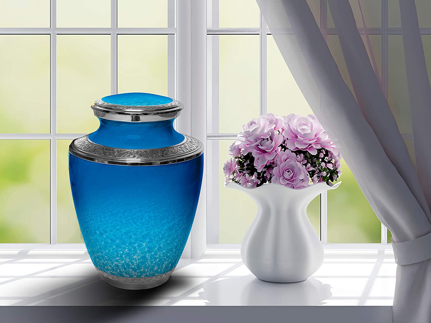 Ocean Tranquility Urn - Cremation Urns for Cremation Ashes Urns for Adult Cremation Ashes Urns for Ashes Urns for Adult Ashes - Cremation Urns for Human Ashes Large