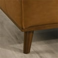 thumbnail image 7 of Oasis Modern Design Top Grain Leather Right-Faced Sectional Sofa in Tan, 7 of 7