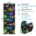 thumbnail image 2 of Colorful Mushroom Star Black Pattern Hot Yoga Mat Towel Non Slip for Hot Yoga - Quick-Drying Yoga Mat Cover with 4 Corner Pockets with Travel Bag - Hot Yoga Towel Non Slip 74"x26", 2 of 6