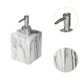 thumbnail image 6 of Fancyes Hand Soap Liquid Dispenser,Marble Texture Soap Dispenser,400ml Resin Salon Dispenser,Pump Soap Container for Countertop Hotel Silvery head white, 6 of 8