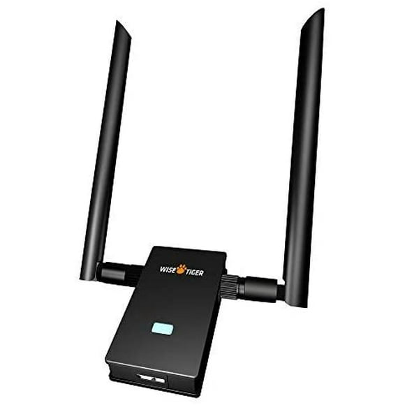 WiFi Adapter For Big Room, AC1200 Usb Wireless Network Adapter With 5dBi High Gain Antenna Compatible with Windows 10