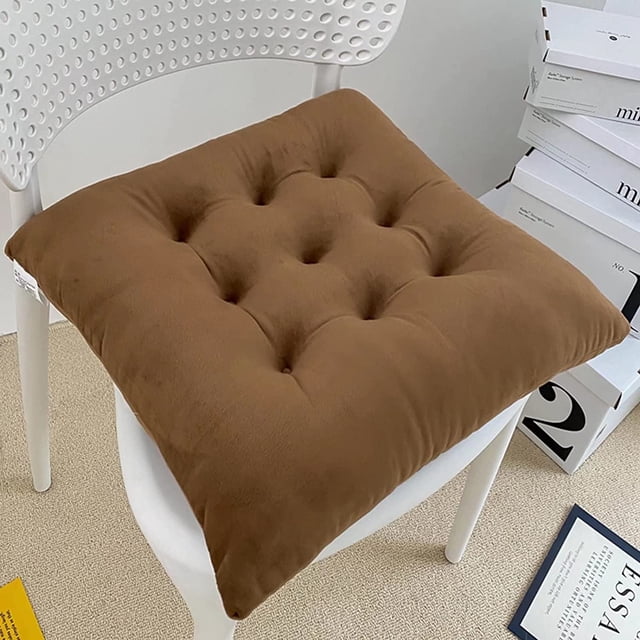 ORUYROP Chair Cushions for Dining Chairs 2 Pack, Seat Cushions for Kitchen Chairs with Ties, Dining Room Chair Cushions with Ties, Chair Pads for Dining Chairs Non Slip Washable Maroon