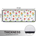 thumbnail image 5 of Kitchen Rugs Sets Of 2,Pioneer Flower Floral Print Pattern Anti Fatigue Kitchen Mat Rugs Non Slip Washable,Decorative Kitchen Floor Mats for Kitchen,Sink,Laundry,17X47 Inch, 5 of 5
