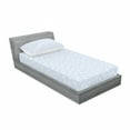 thumbnail image 3 of Ambesonne Floral Fitted Sheet & Pillow Sham Set, Scattered Small Blooms, Queen, Pale Blue White, 3 of 3