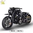 thumbnail image 1 of HUIQIBAO 1:8 Classic Motorbike Building Blocks High-tech Model Moto City Racer Bricks Toy for Kid Boy Children Adult MOC Car Set, 1 of 7