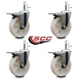 thumbnail image 2 of 5 Inch Nylon Swivel 7/16 Inch Grip Ring Stem Caster Set with Total Lock Brake, 2 of 2