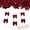 wine red, variant on SharkTRUE 100pcs Mini Bows for Crafts, 0.98 Inch Tiny Ribbon Bows Small Bowknot Decorations