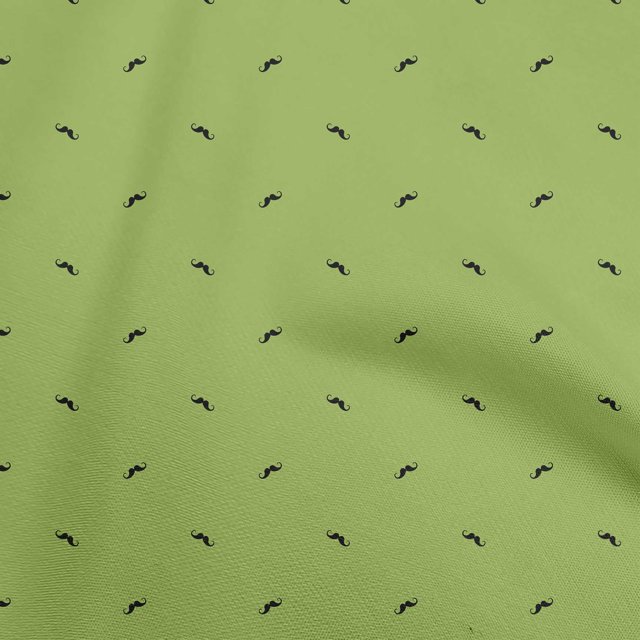 oneOone Rayon Light Green Fabric Asian Block Mustache Sewing Craft Projects Fabric Prints By Yard 56 Inch Wide