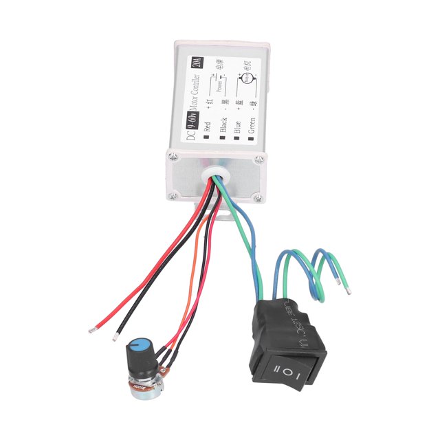 Regulador del Motor DC9-60V 20A Módulo de Controles del Controlador del Motor del Cepillo Interruptor de Marcha Atrás Infinitamente hacia Adelante PWM Controlador de Velocidad ANGGREK Otros