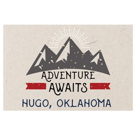 

Hugo Oklahoma Souvenir 2x3 Inch Fridge Magnet Adventure Awaits Design