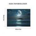 thumbnail image 3 of Designart ' Super Full Moon Over The Sea I ' Modern Canvas Wall Art Print, 3 of 6