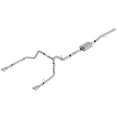 thumbnail image 1 of Borla Exhaust System Kit 140784 ATAK Series Cat Back System; T304 Stainless Steel; With Muffler; 3-1/2 Inch Pipe Diameter To 2-3/4 Inch Pipe Diameter; Single Exhaust With Dual Exit; Split Rear Exit, 1 of 3