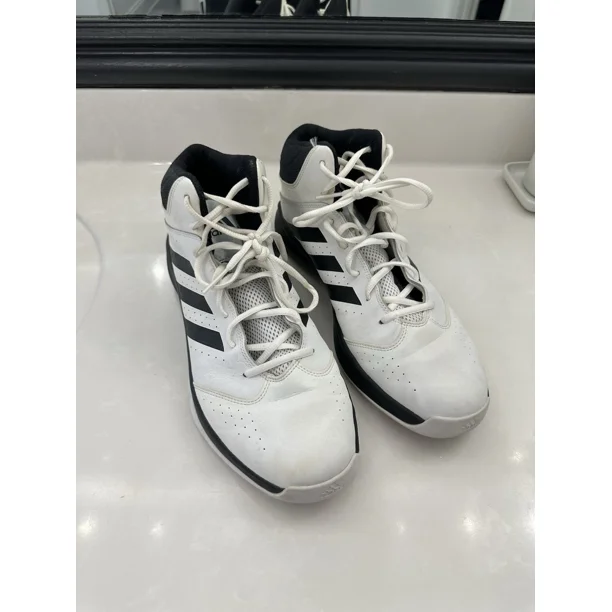 Ad-id-as Mens Isolation 2 C75914 White Black Lace-Up Sneaker Shoes Size 13 EUC