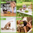 thumbnail image 7 of Lumikrypt 4 Pack Overnight Oats Containers with Lids（16 oz＋5 oz), Yogurt Parfait Cups, Dual-Laryer Chia Pudding Jars with Dry & Wet Separation, for Oatmeal Cereal Nut Fruit, Meal Prep, 7 of 7