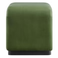 thumbnail image 3 of Koda Performance Velvet Waterfall Stool in Black Moss Green, 3 of 10