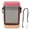 Pink Rose Red, variant on YAHHU Premium Waterproof Plastic Cigarette Case Box Holder with Lanyard Rope, Transparent Moisture-Proof Storage Container for Everyday Travel Use, Holds 20 Cigarettes, Reliable Secure Closure, Black