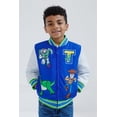 thumbnail image 2 of Disney Toy Story Toddler Boys' Zip-Up Bomber Jacket Blue White Toy Story, 2 of 5