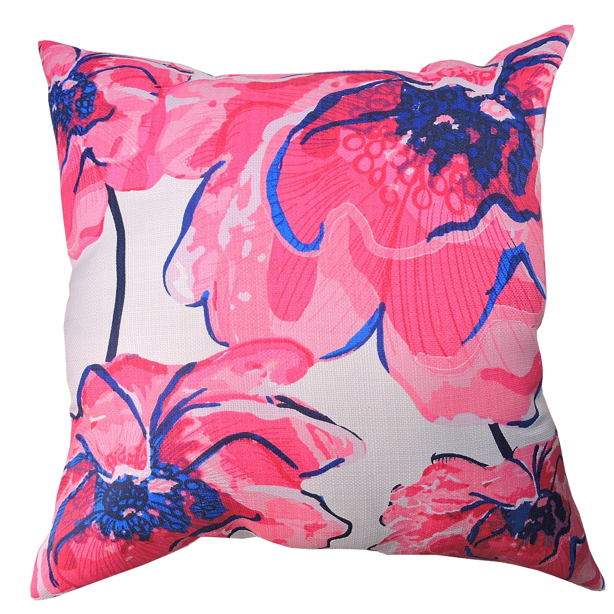 Home Fashions 20x20 Throw Pillow In Floral Pink Walmart