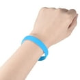 thumbnail image 5 of Uxcell Silicone Wristbands 8 Inch Circumference 1/2 Inch Width, Blue 12 Pack, 5 of 6
