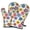 Pioneer Flower Floral-3, variant on Pioneer Flower Floral Print Pattern Oven Mitt 2-Pack Set, Heat Resistant Kitchen Gloves, 7.7" X 12"