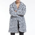 thumbnail image 2 of guisaled s Faux Fur Coats Winter Long Jacket Fluffy Parka Overcoats Open Front Turn Collar Cardigan Outwear With Pockets, 2 of 9