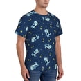 thumbnail image 5 of Rocae Space Dinosaur for Men's Moisture-Wicking Crew Tee - T-Shirt for Sports, Outdoor Activities, and Casual WearSmall, 5 of 9