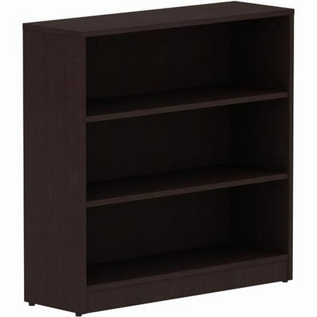 3-Shelf Essentials Laminate Bookcase, Espresso