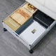 thumbnail image 4 of Organizador de almacenamiento de zapatos Cateissary debajo de la cama Metal blanco 60*40.5*16cm, 4 of 6