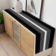 thumbnail image 4 of Black White Stripe Table Runner - 72 Inch Long, Kitchen Dining Table Runner Dresser Scarves, Modern Rustic Vertical Striped Farmhouse Decor for Coffee Tables Wedding Party Banquet, 4 of 8