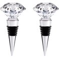 thumbnail image 1 of Tapones de cristal para botellas de vino y bebidas: decorativos y reutilizables (2 piezas de cristal), 1 of 5