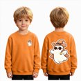 thumbnail image 2 of Tween Boys Halloween Shirt for 11t 12t Kids Halloween Cool Ghost Long T-Shirt Crewneck Graphic Top Toddler to Youth Boys Clothes Size 11-12 Years, 2 of 9