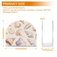 thumbnail image 4 of Yayeee Napkin Holder for Table Kitchen Paper Tissue Organization, Orange Watercolor Seashells, 4 of 8