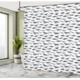 thumbnail image 5 of Ambesonne Whales Shower Curtain, Type of Fish Grey Fin Killer, 69"Wx84"L, Slate Blue and Purpleblue, 5 of 5