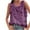 #036 Purple, variant on Felirenzacia Women's Casual Round Neck Solid Color Sequin Loose Sleeveless Tube Tank Top, Hot Pink,S