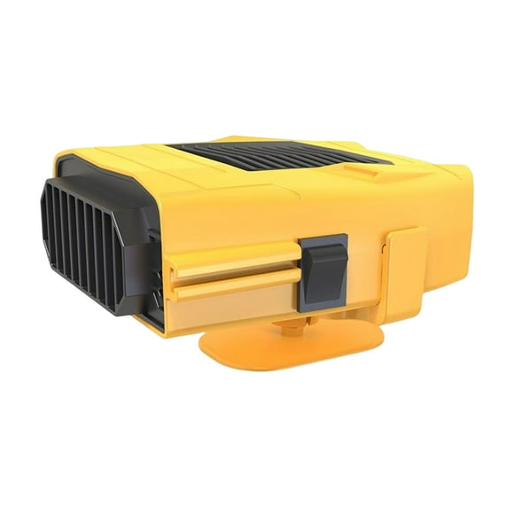 Calentador de coche de 150W, calefacción de parabrisas, desempañador, desempañador ajustable con toma de encendedor, pequeño ventilador Paneles de instrumentos para automóviles 24V Amarillo Tipo 2 Scienceny VI016217-04B