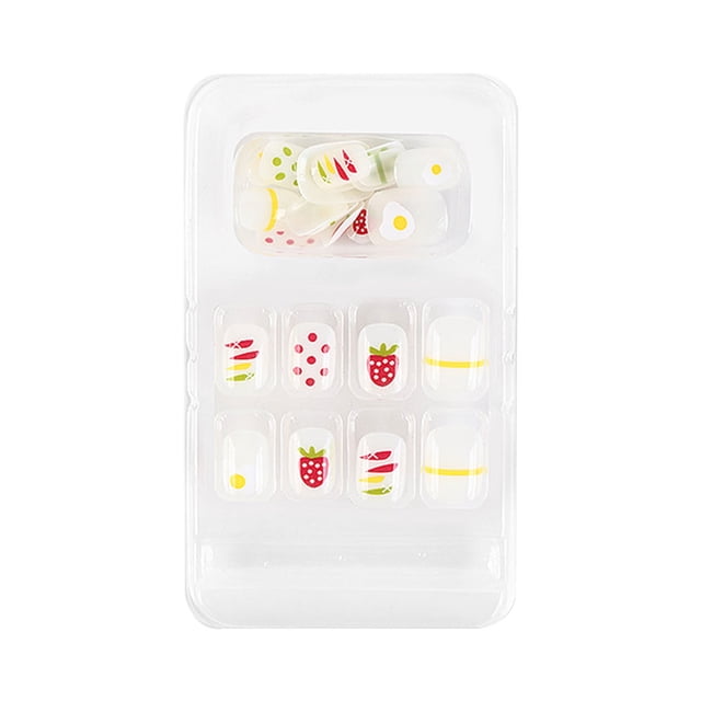 ziyahi False Nail Wearable Perfect Matching Simple to Wear No Irritating Odor Fake Fingernail Breathable Press Type Adjustable Paster Type 16 Type 3 F741 1Set