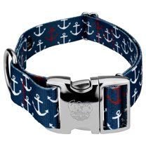 Country Brook Petz® 1 1/2 inch Premium Anchors Away Dog Collar, Medium