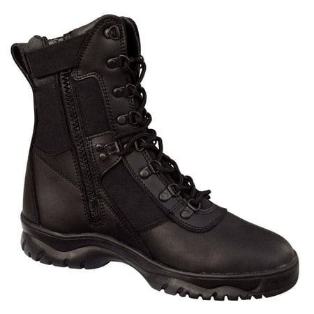Rothco Forced Entry 5053 Black Tactical Boots for Police, EMS w/Side (Best Police Boot Knife)