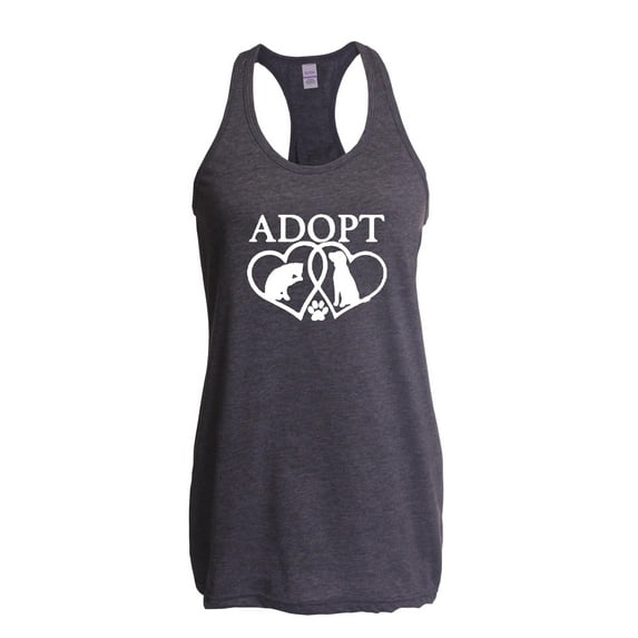Normal is Boring - Women's Racerback Tank Top, up to Women Size 2XL - Adopt Animal Rescue
