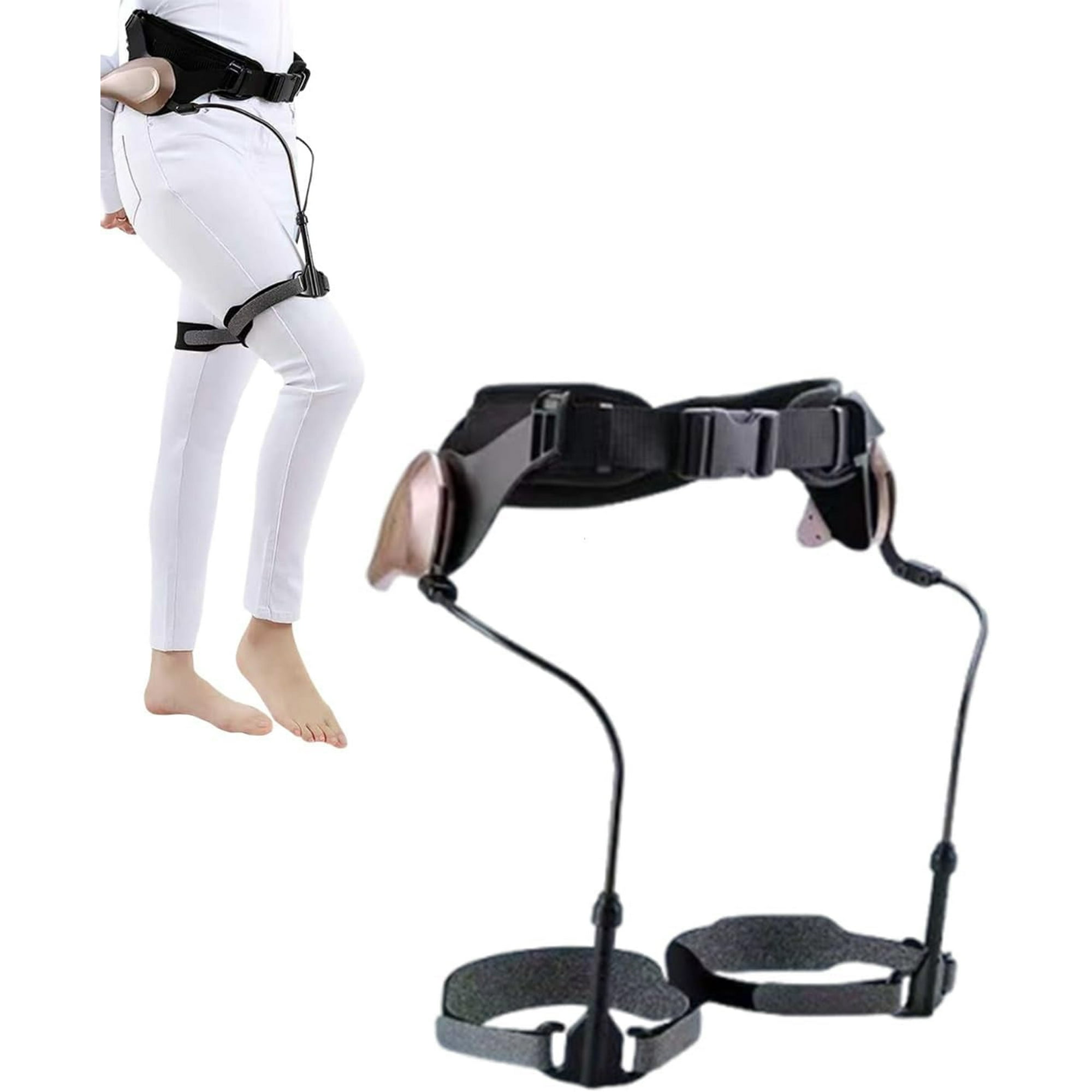 Robotic Exoskeleton for Walking Assist, No Batteries Needed, Adjustable Bionic Leg Support for Elderly, Stroke & Injury Rehabilitation, Home Mobility Aid(Q)