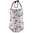 thumbnail image 5 of Hello Kitty Girls One Piece Swimsuits Hawaiian Summer Swimwear Beach Bathing Suit Outfits, 5 of 7