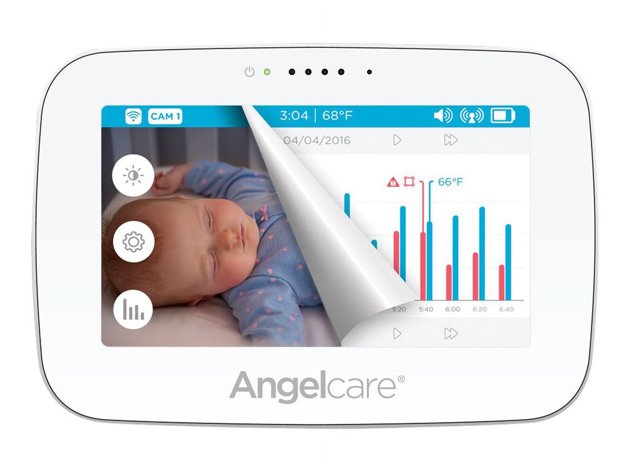 Angelcare AC417 - Baby monitoring system - wireless - 4.3" LED - 1 camera(s)