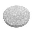 thumbnail image 1 of Balery Silver Glitter Fundas de asiento para taburete de bar redondo de tela de terciopelo ajustables que protegen de arañazos y manchas para sillas de 14 a 17 pulgadas.-12 inch, 1 of 7